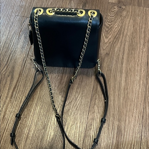 Coach Black Crossbody Bag with Gold Accents - Picture 4 of 15